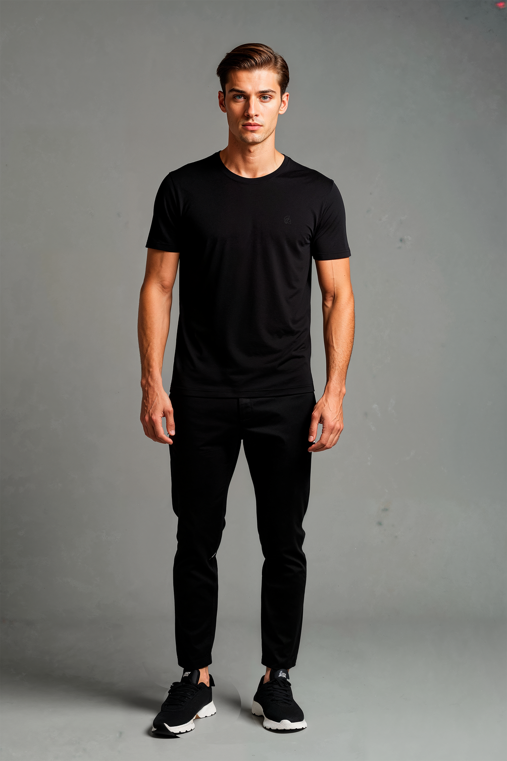 Camiseta Algodão Egípcio Preta
