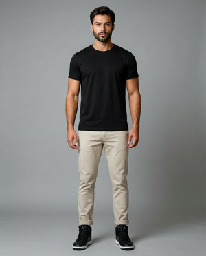 Camiseta Algodão Egípcio Preta