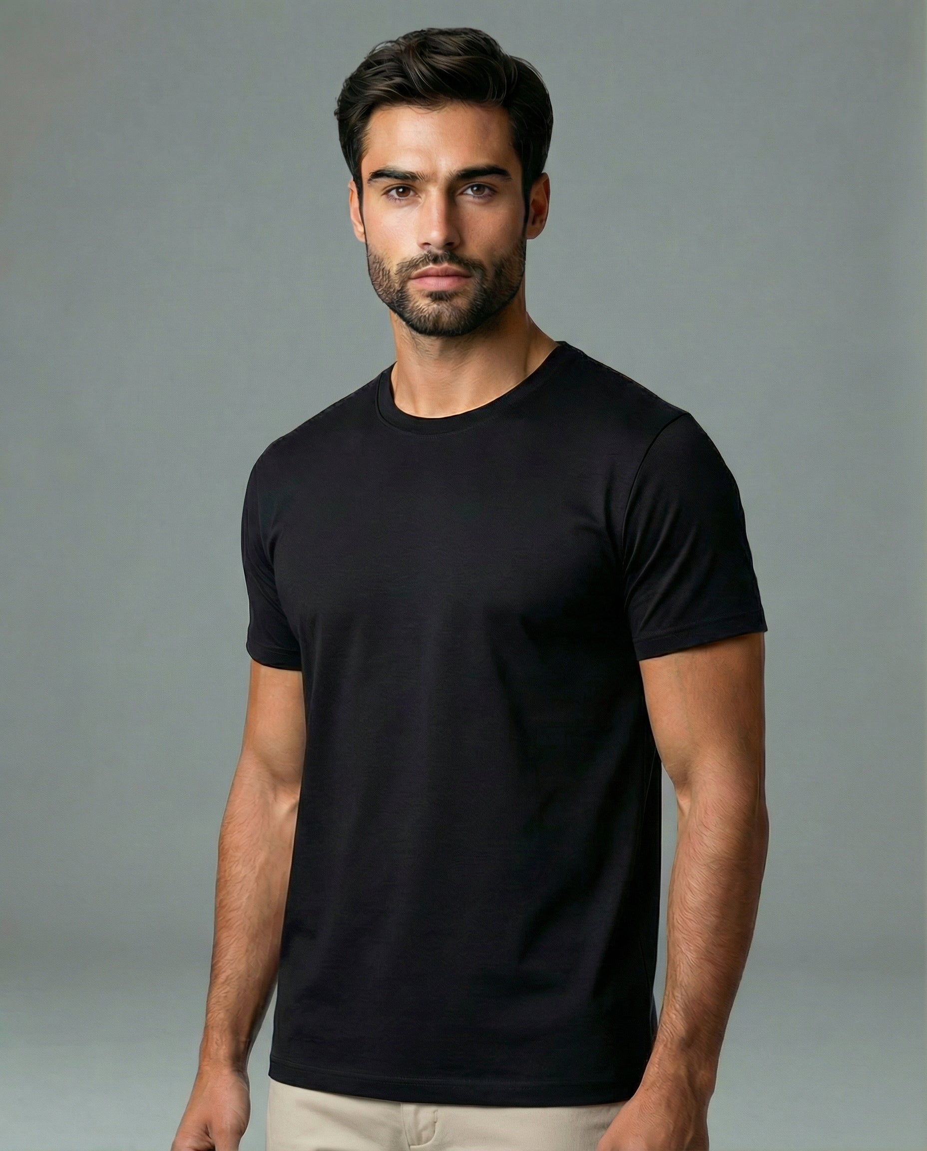 Camiseta Algodão Egípcio Preta