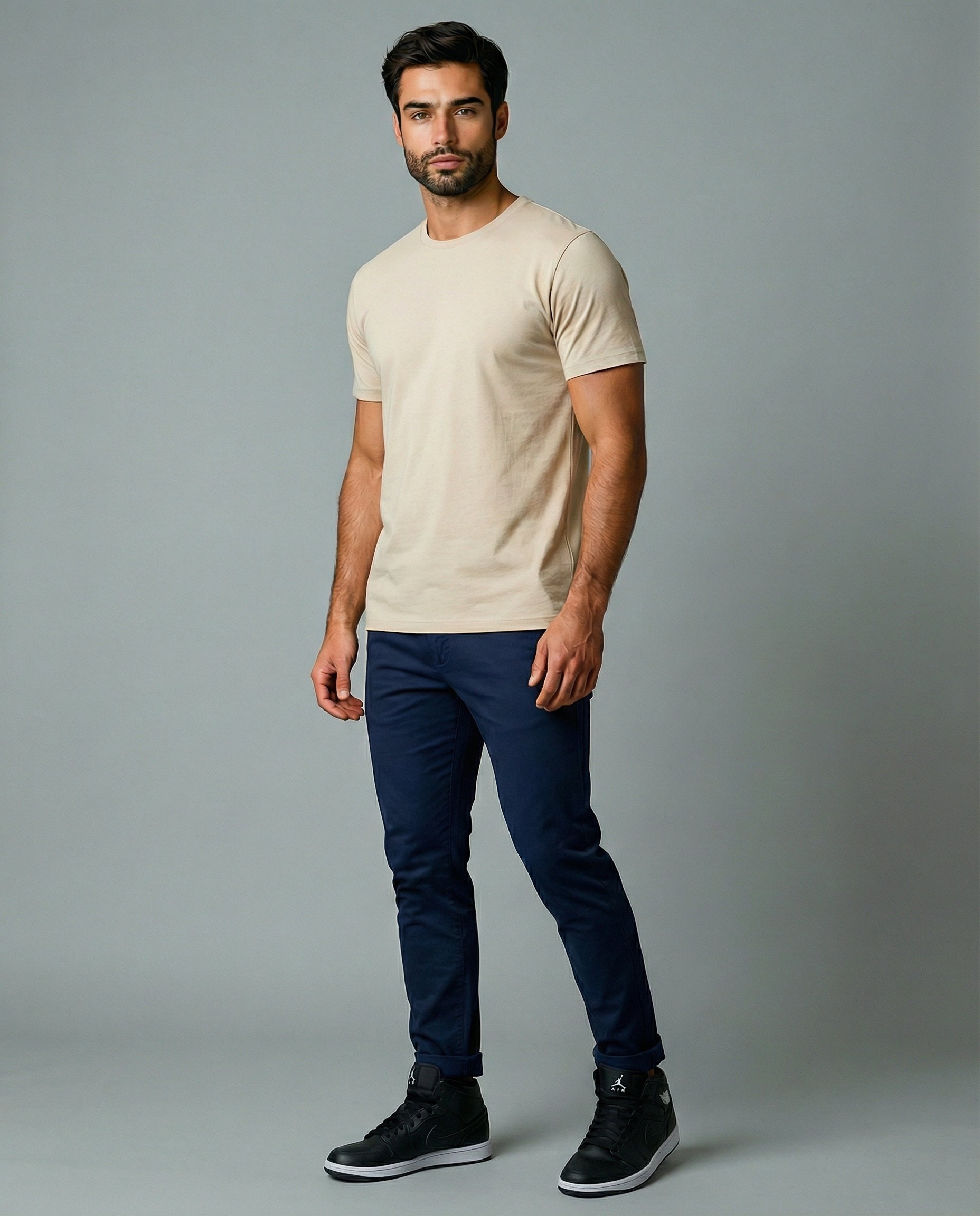 Camiseta Algodão Egípcio Cru