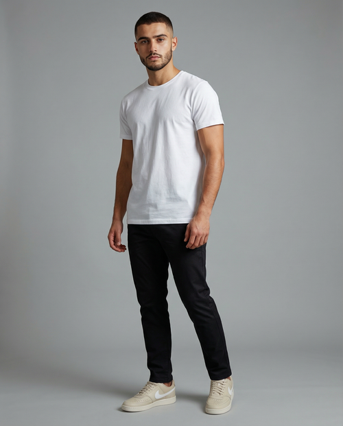 Camiseta Algodão Egípcio Branca