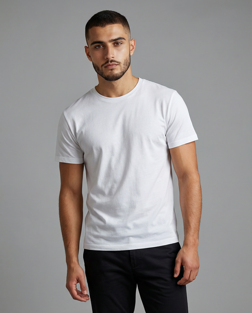 Camiseta Algodão Egípcio Branca