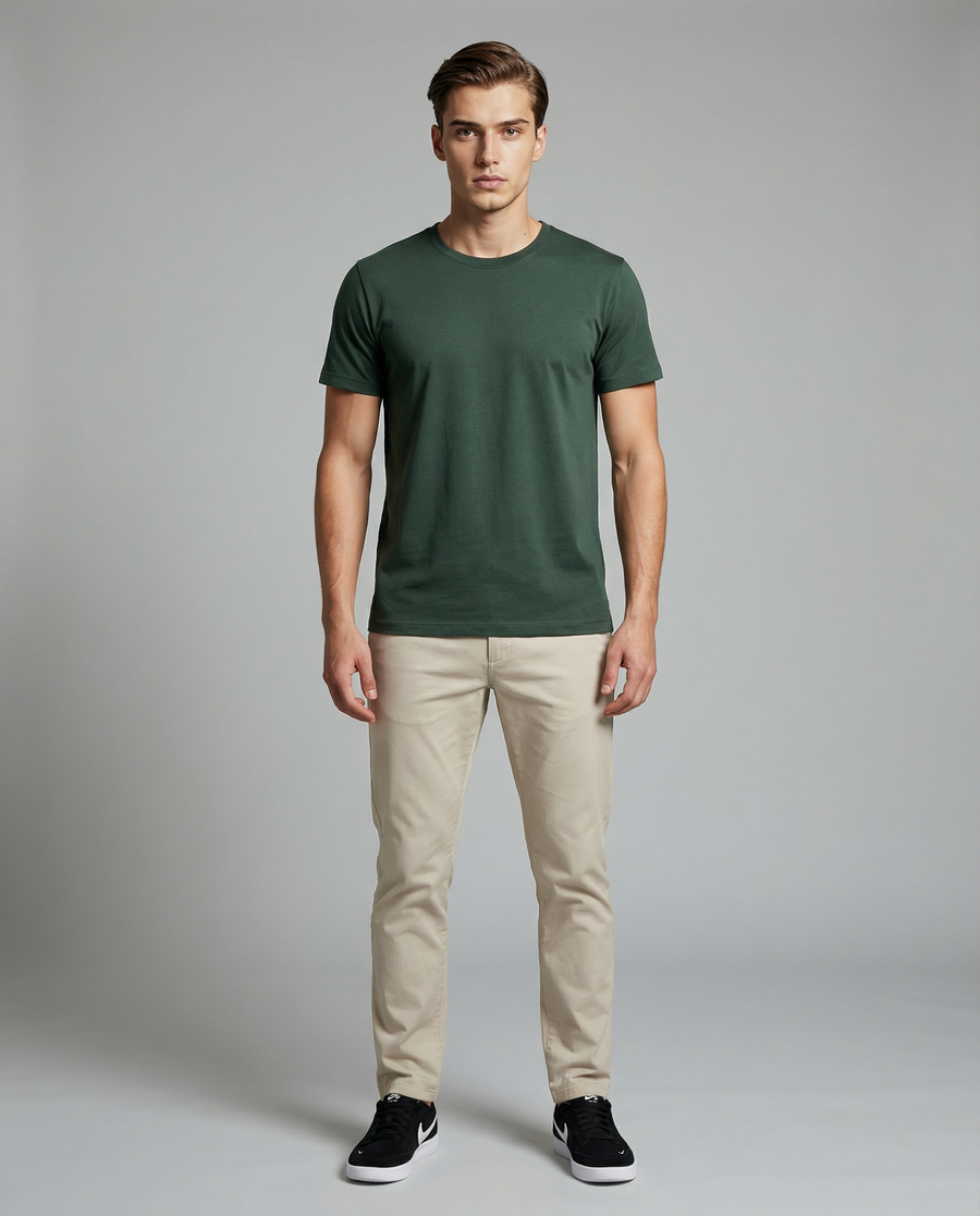 Camiseta Algodão Egípcio Verde