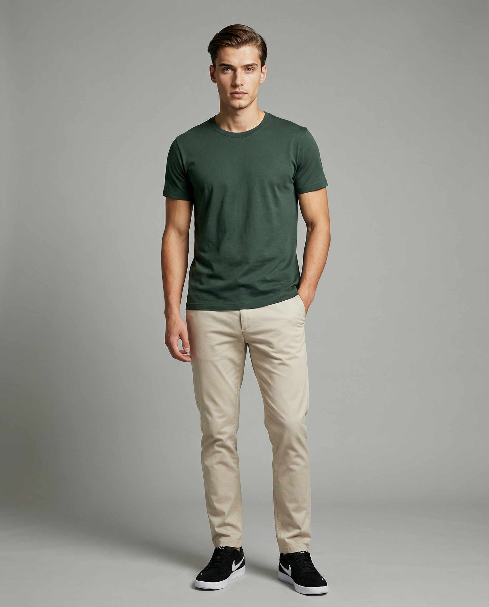 Camiseta Algodão Egípcio Verde