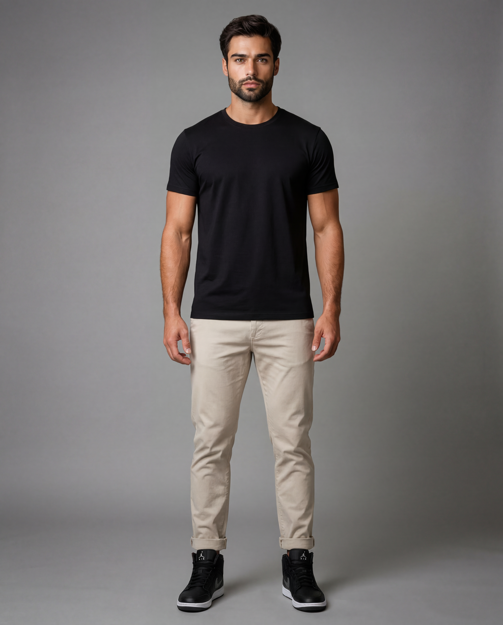 Camiseta Algodão Egípcio Preta