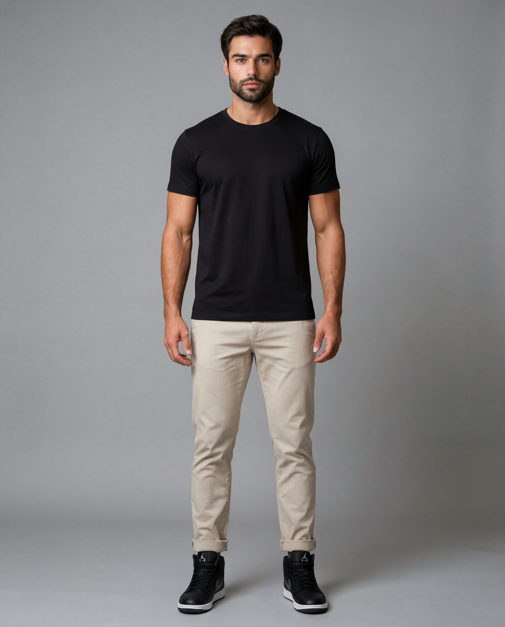 Camiseta Algodão Egípcio Preta