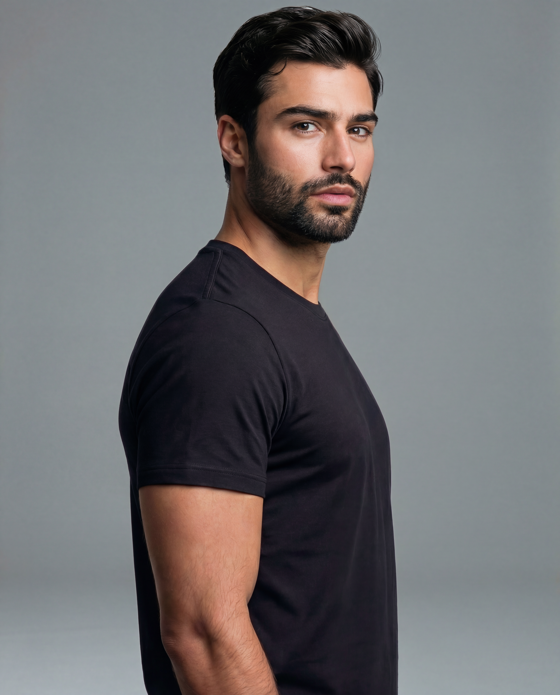 Camiseta Algodão Egípcio Preta