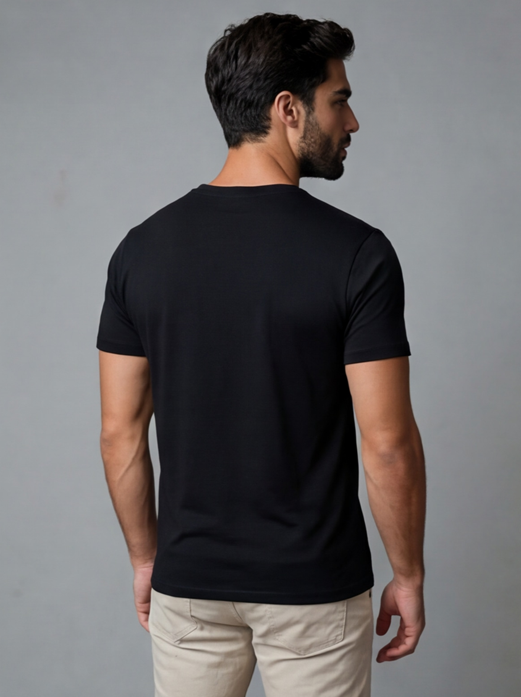 Camiseta Algodão Egípcio Preta